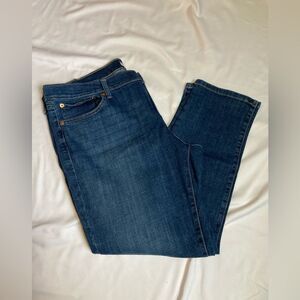 Levi Strauss boyfriend blue jeans